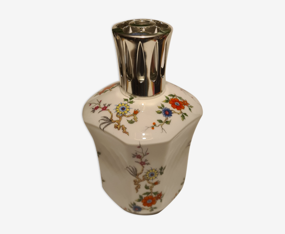 Lampe Berger Porcelaine de Limoges Giraud décor floral