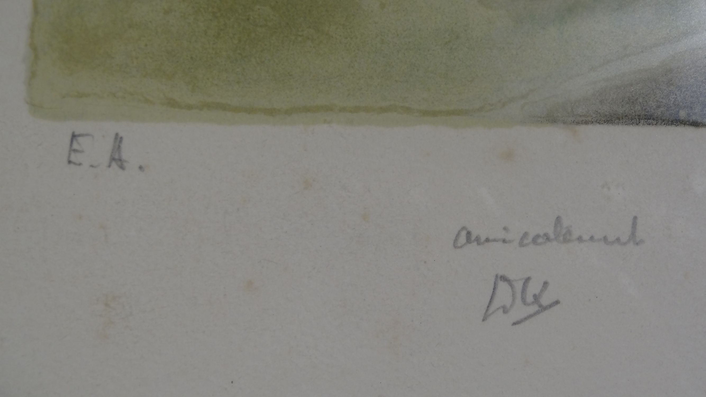 Lithograph sailboats in port 57 x 79 cm