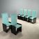 Vintage Simon chairs model "Kazuki" designed by Kazuhide Takahama, Italy, 1970s.