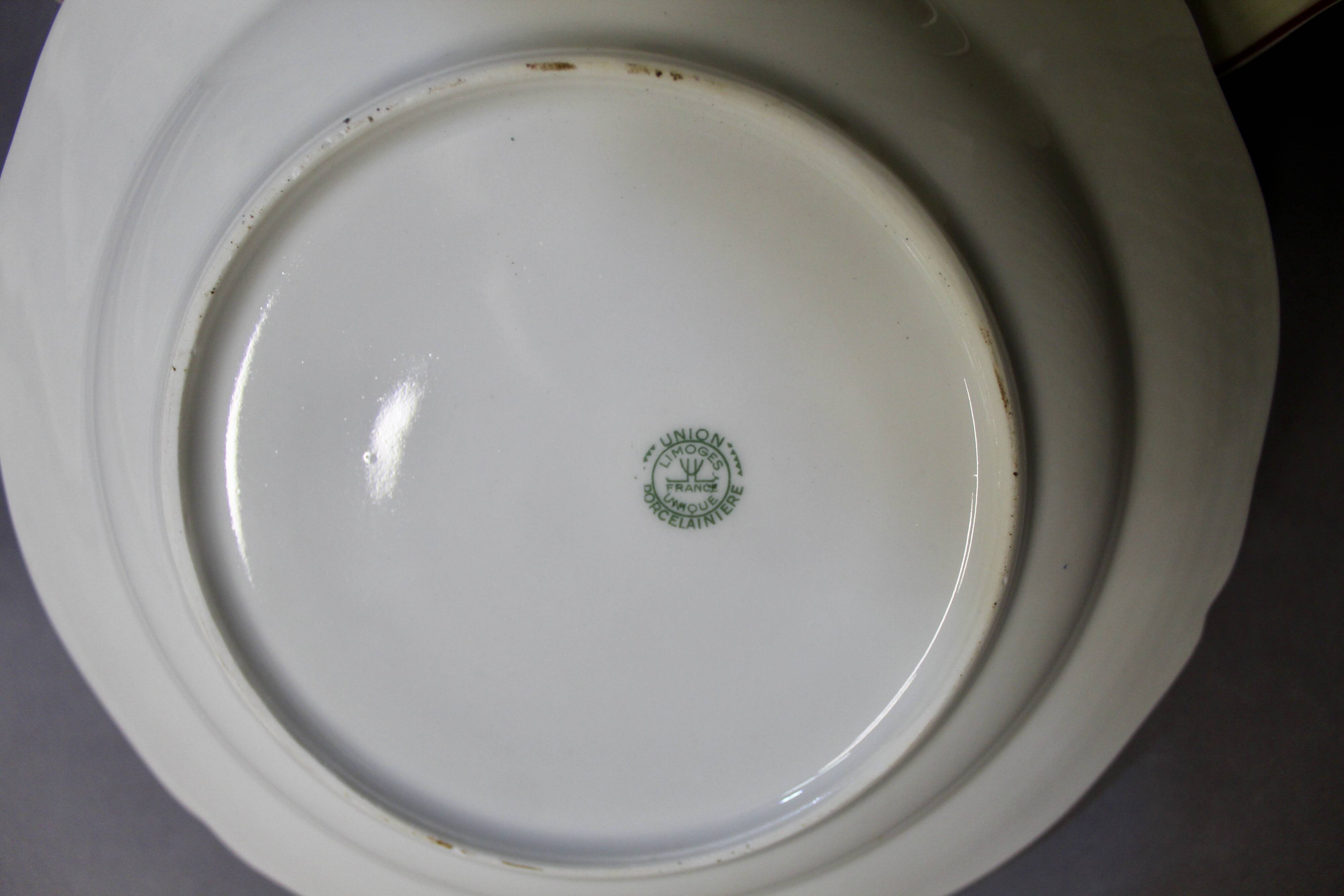 Limoges porcelain dinner service, Limoges Unique