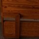 Vintage folding pine service trolley, 1970s