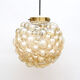 Suspension ambre bulle par Helena Tynell pour Limburg 70