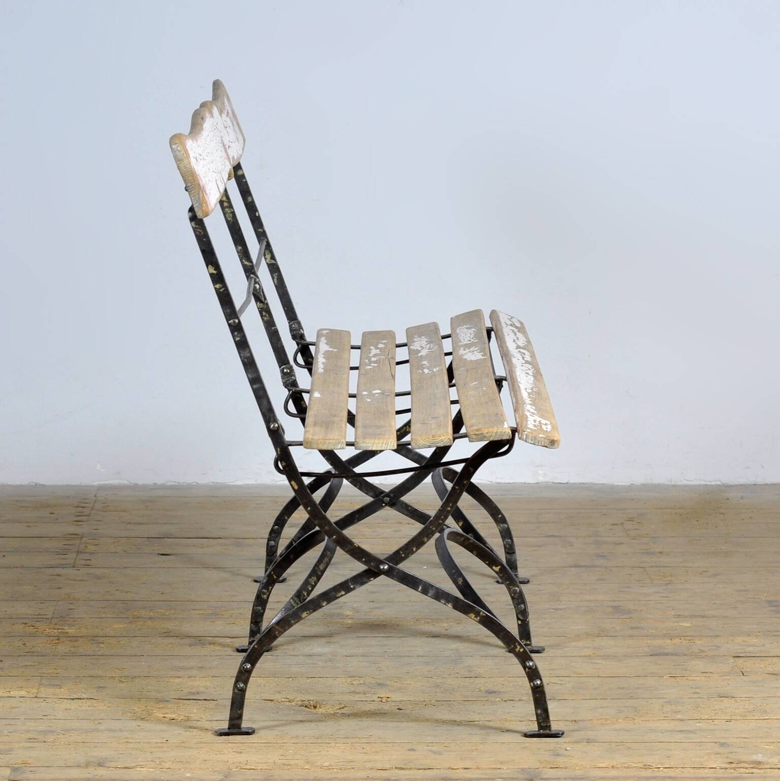 Folding bench, circa 1900