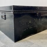 Vintage Black Metal Document Box