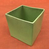 Neon-Green Crackled Effect Ceramic Planter / Decorative Pot