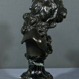 Bronze “Laughing Child”, signed A.Injalbert – Late 19th century