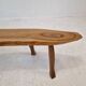 Wooden Tree Trunk Bench, France 1960s