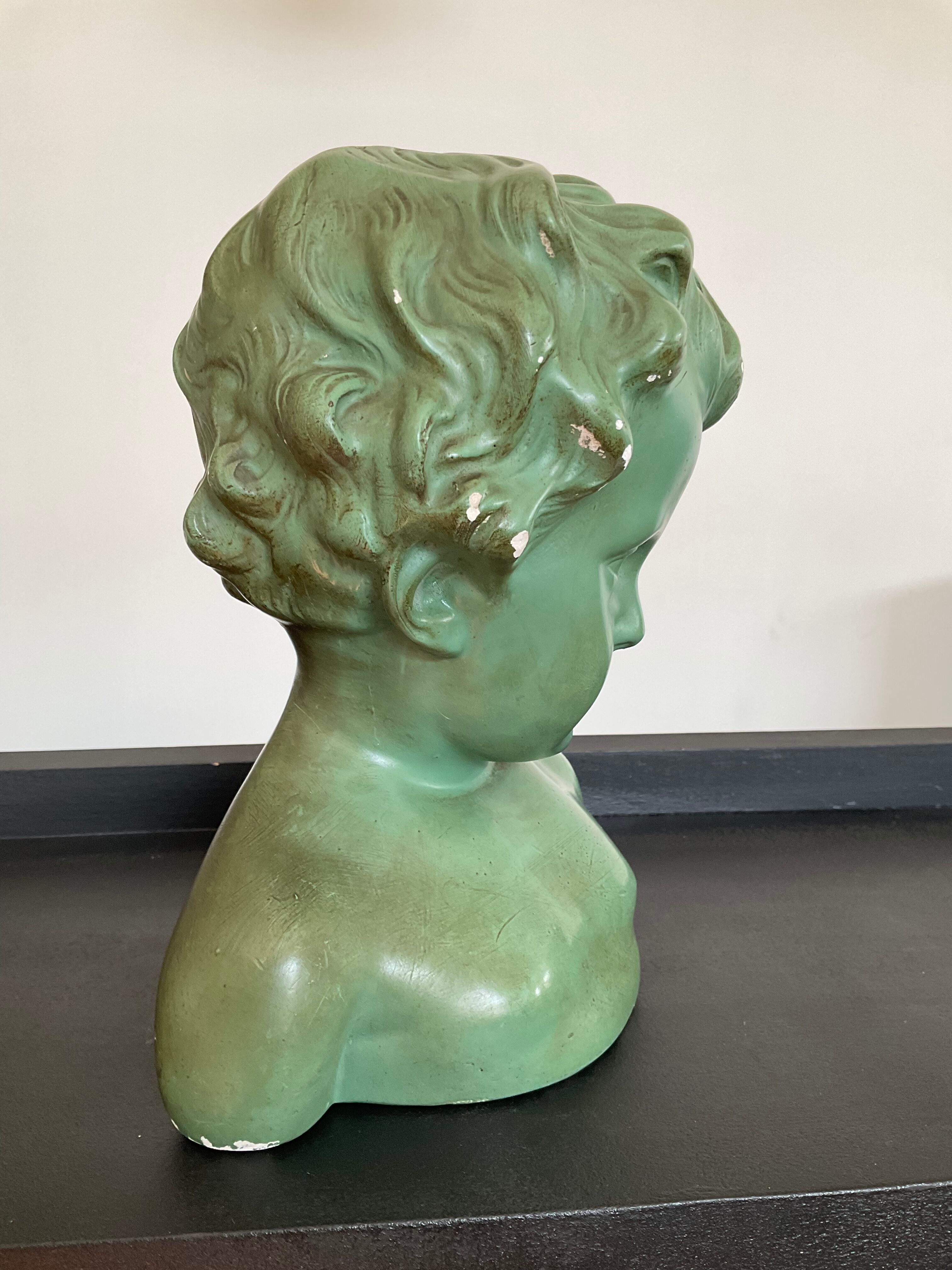 Child bust in Arnova plaster from the 50s