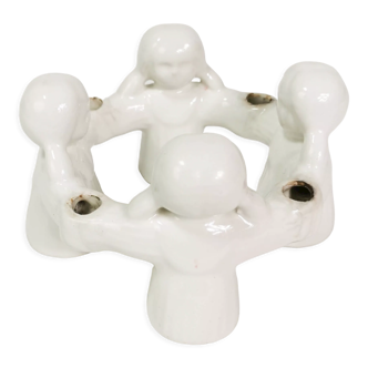 Porcelain candlestick, Denmark, 1970s