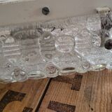 Bubble molded glass wall lamp