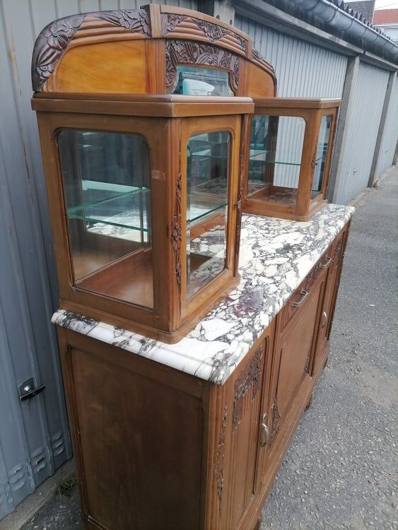 Old furniture bahut buffet mahogany art deco