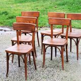 Set of 12 old Thonet bistro chairs