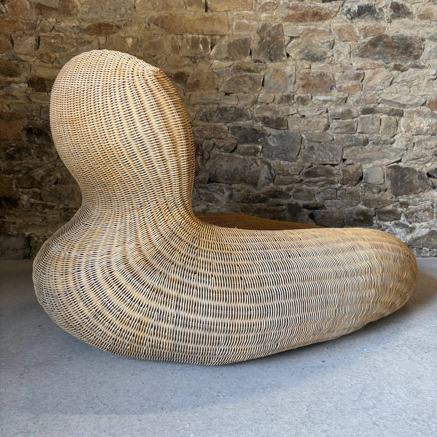 Storvik wicker and rattan lounge chair by Carl Ojerstam for IKEA