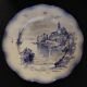 Sarreguemines earthenware plate with Marine decor late 19th century early 20th century