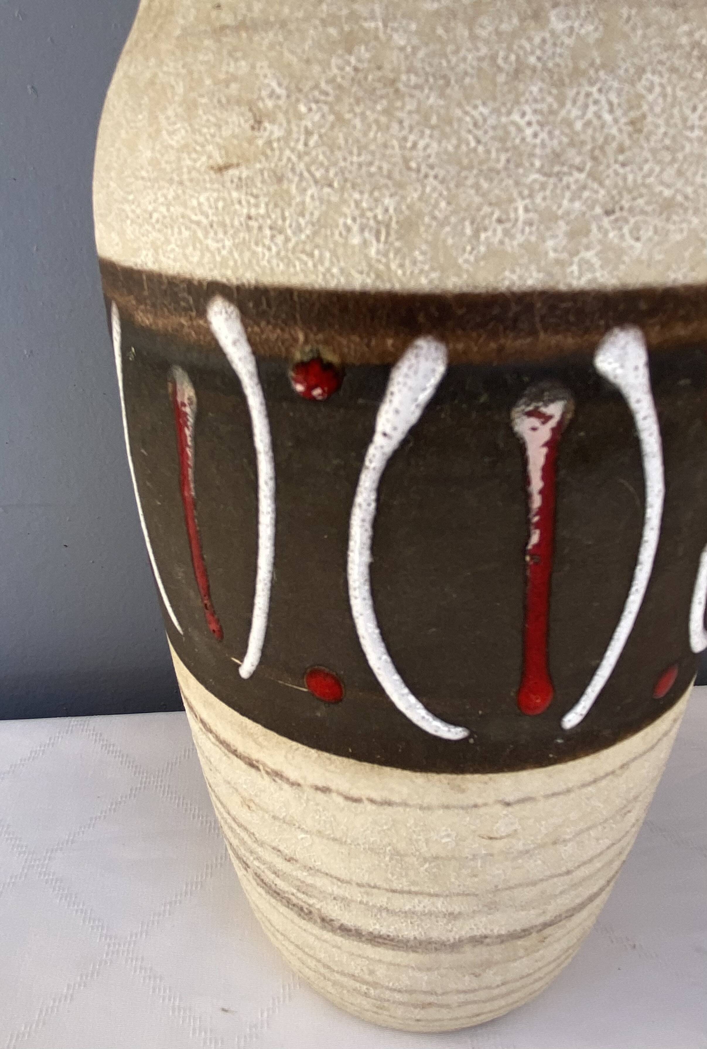 Three West German ceramic vases