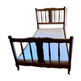 Bed made of vintage wood