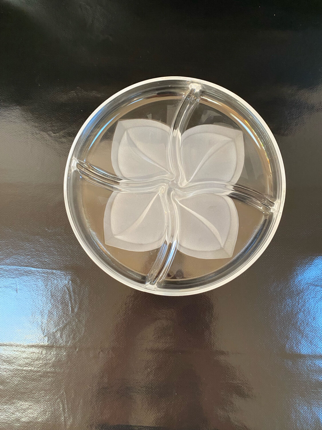 Plat de présentation en cristal JG Durand - Modèle Florence