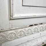 Antique patinated Louis XVI buffet, marble top.