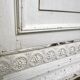 Antique patinated Louis XVI buffet, marble top.