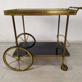 Vintage golden brass rolling service