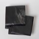 Madeji – Black square coasters in natural marble – set of 4