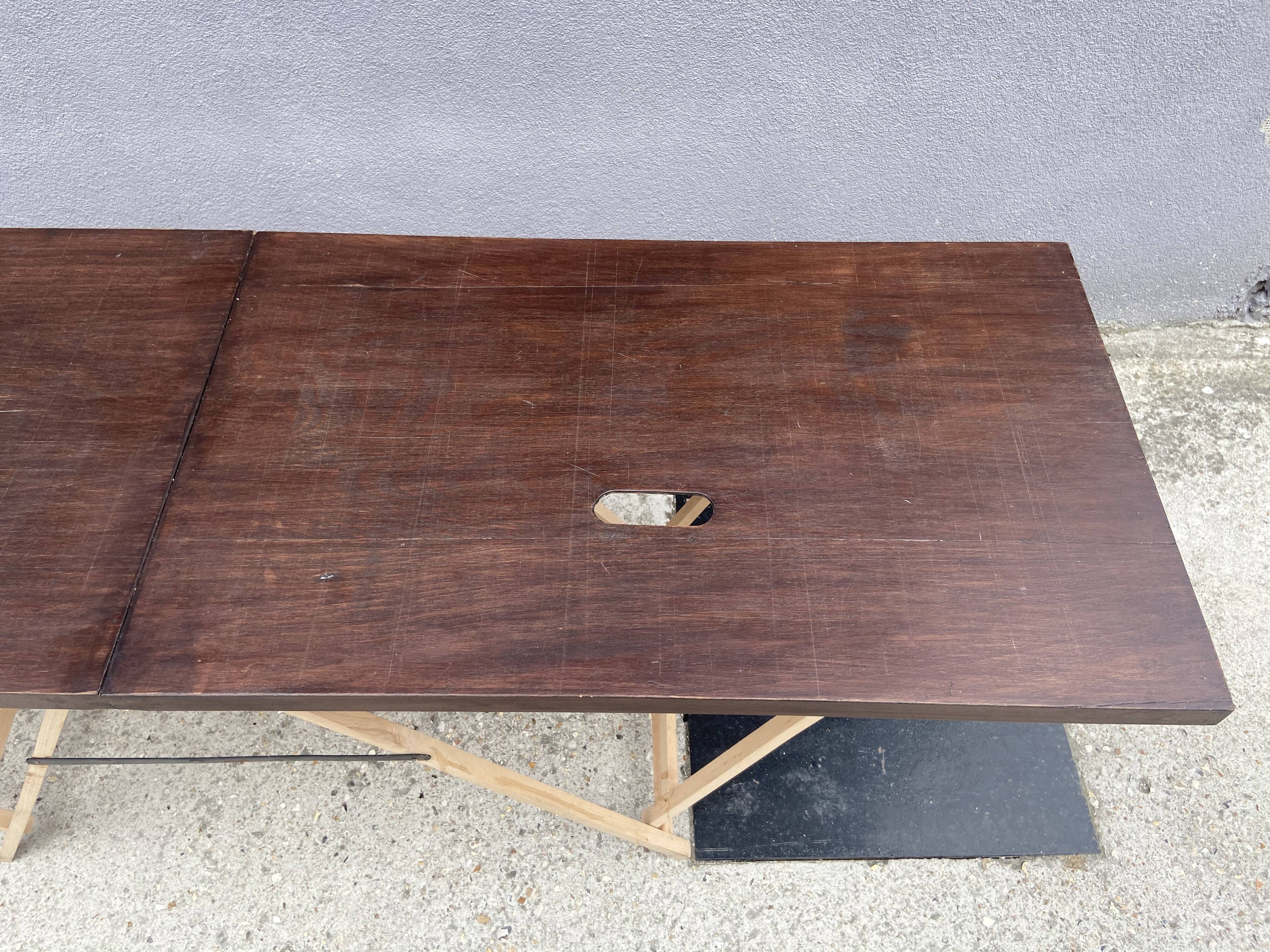 Wooden upholstery table