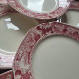 8 dessert plates from Maestricht ceramics, Victoria model