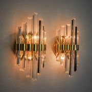 Pair of Venini Murano glass wall lights Italy 1970
