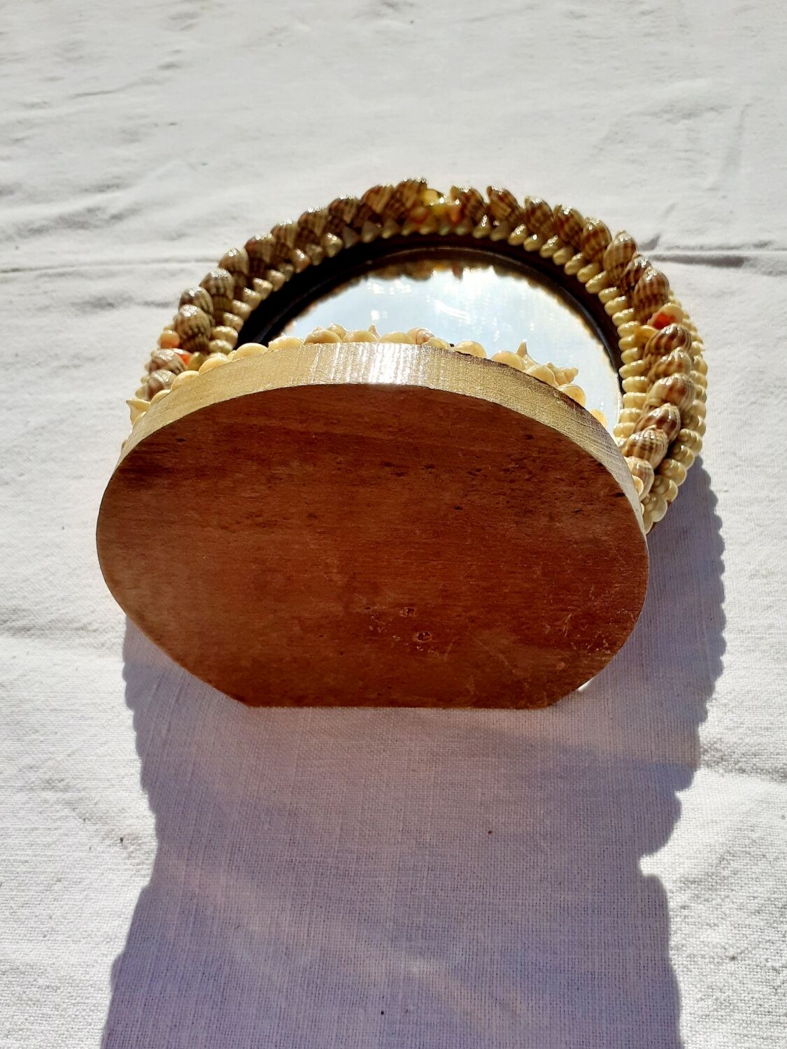 Vintage shell mirror