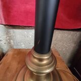 Living room lamp in gilded and black bronze