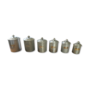 6 pots épices en aluminium