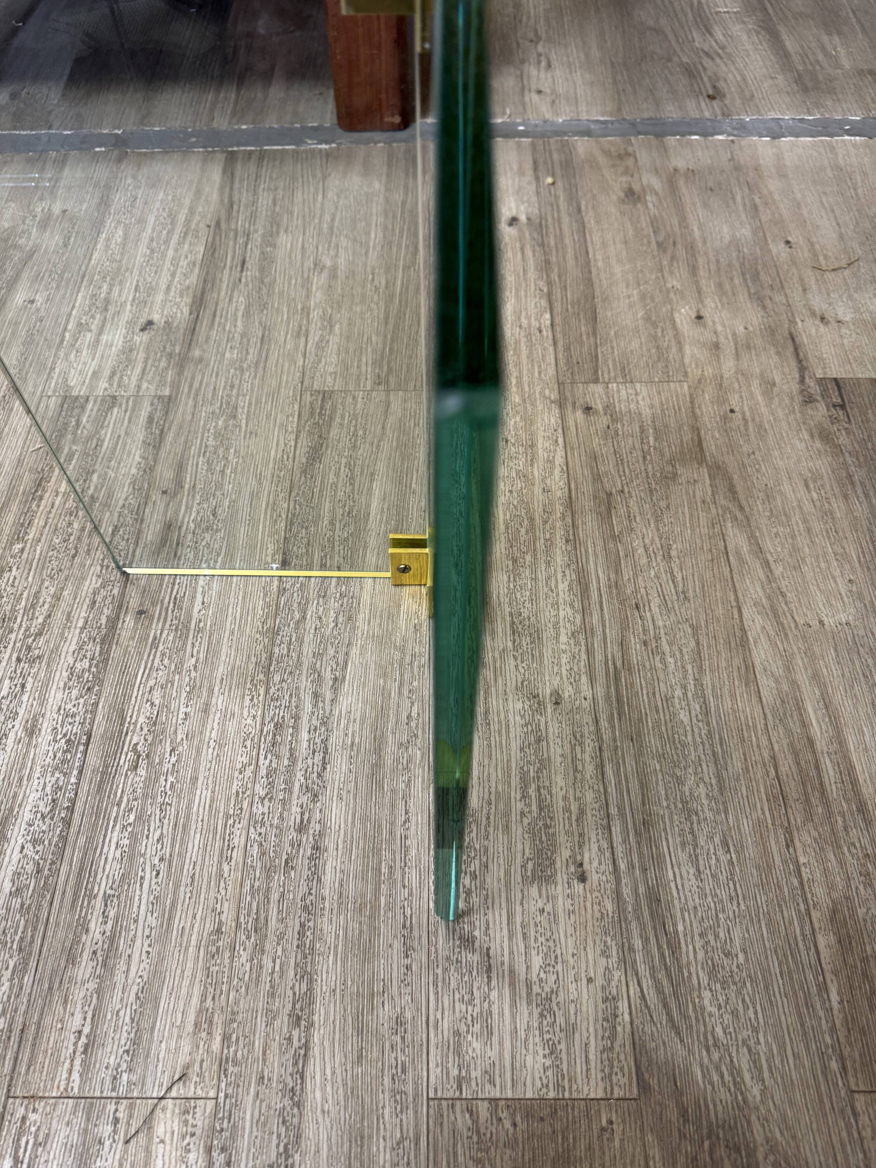 Vintage glass coffee table 70s