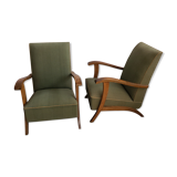 Pair of vintage armchairs 50s