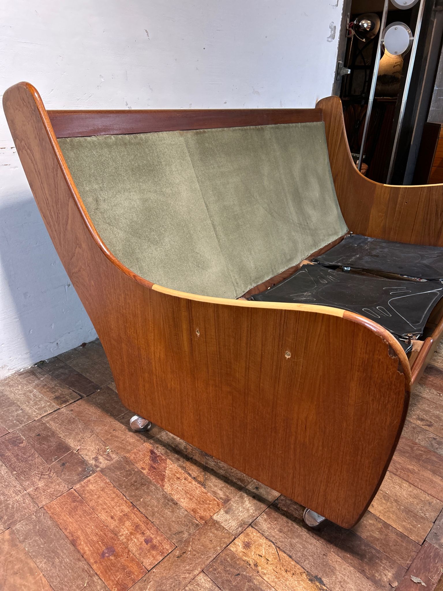 Mid century retro vintage teak sofa by GPlan 1960
