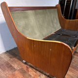 Mid century retro vintage teak sofa by GPlan 1960