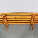 1970s Wooden Flower Pot Bench, Czechoslovakia