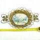 C9N platter in Art Nouveau style with enamel