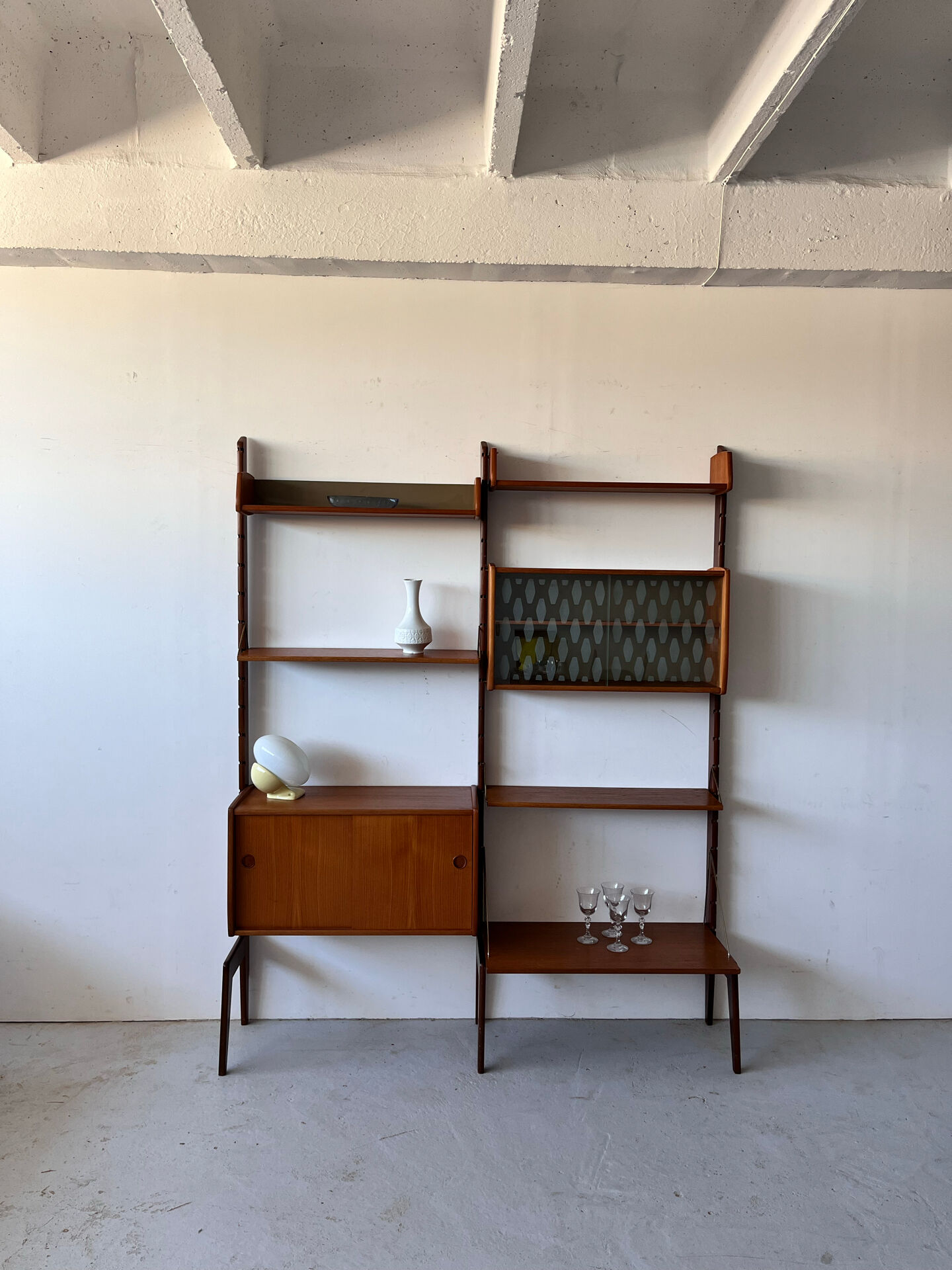 Teak Mid Century Modular Bookcase, 1960’s Norway