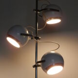 3-ball white and chrome lamppost