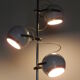 3-ball white and chrome lamppost
