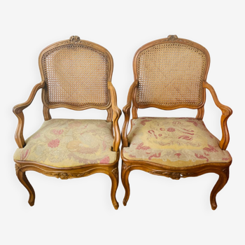 Pair of 19th century Regency style armchairs