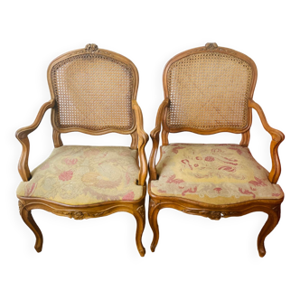 Pair of 19th century Regency style armchairs