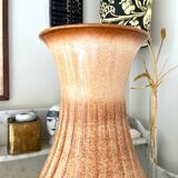 Brown glazed ceramic vase