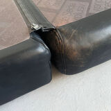 De sede 'ds-77' sofa bed in black leather, 1-seater module