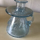 Bougeoir en verre souffle bulle de Biot