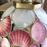 Mother-of-pearl and vintage brass pendant lamp