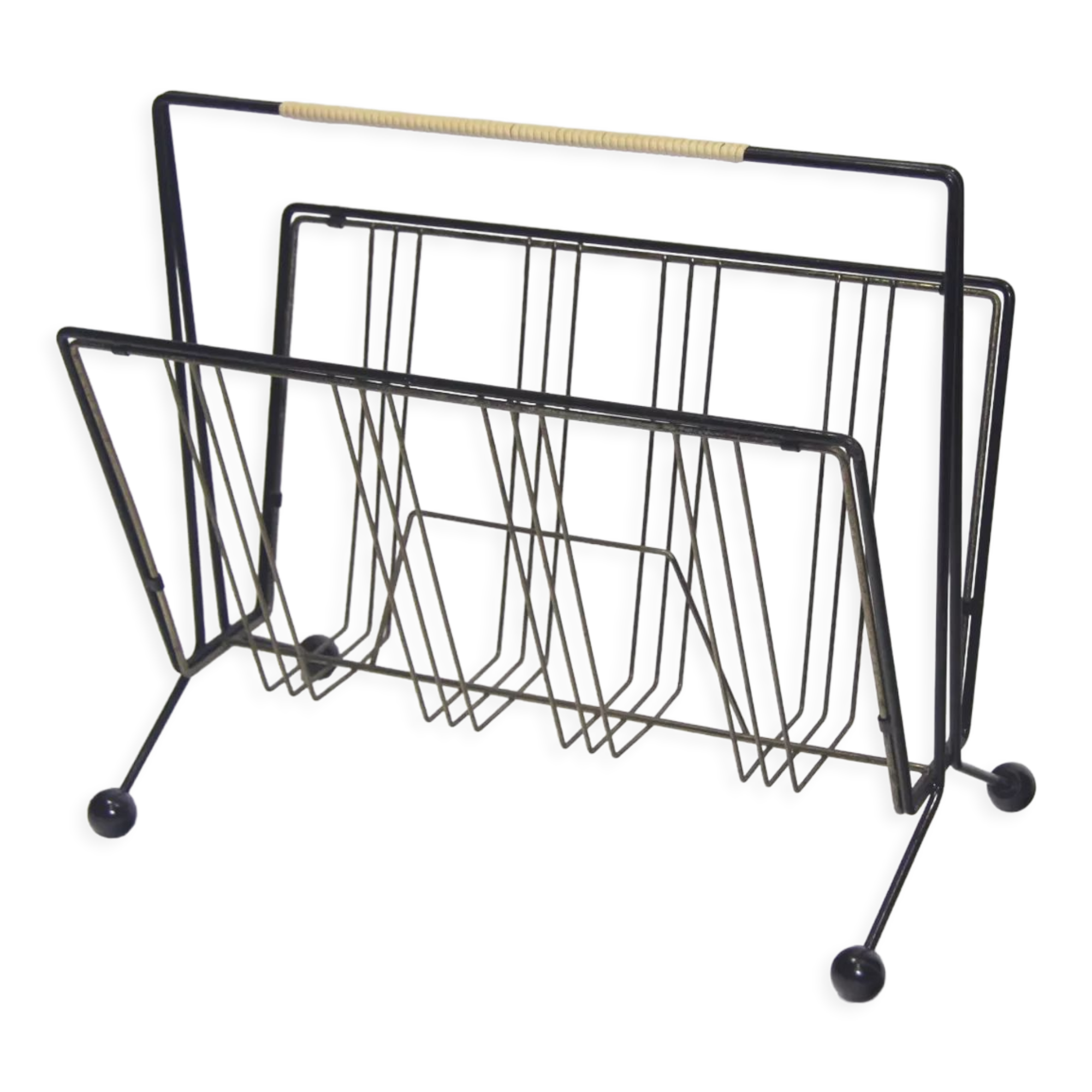 Metal newspapers rack,holder,  1960's