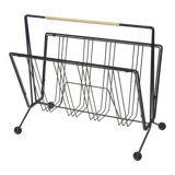 Porte-journaux en métal, support, années 1960