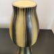 Vase céramique jaune et noir signé saint clément, années 50