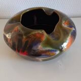 Ricard enameled ceramic ashtray signed